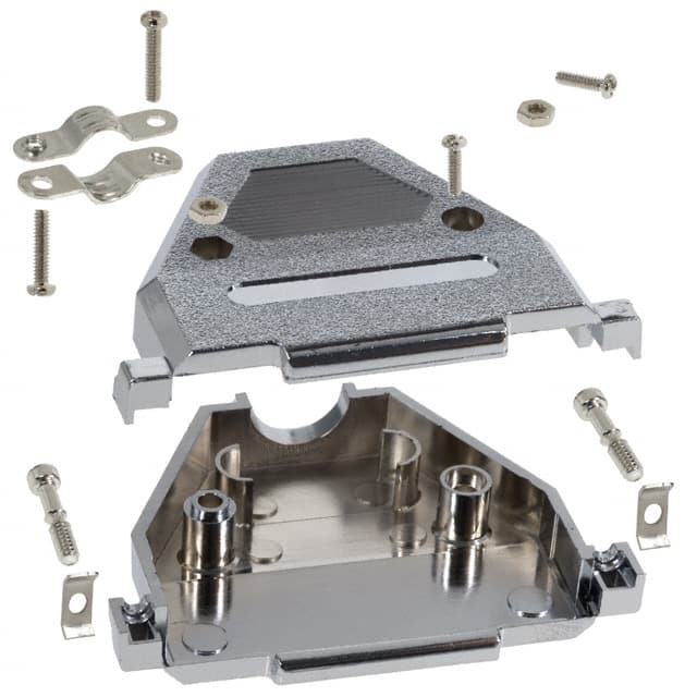 977-037-020R121 NorComp Inc.  Capots de connecteurs D-Sub en forme de D